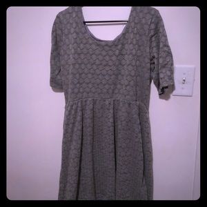 SOLD! Maurices gray eyelet dress